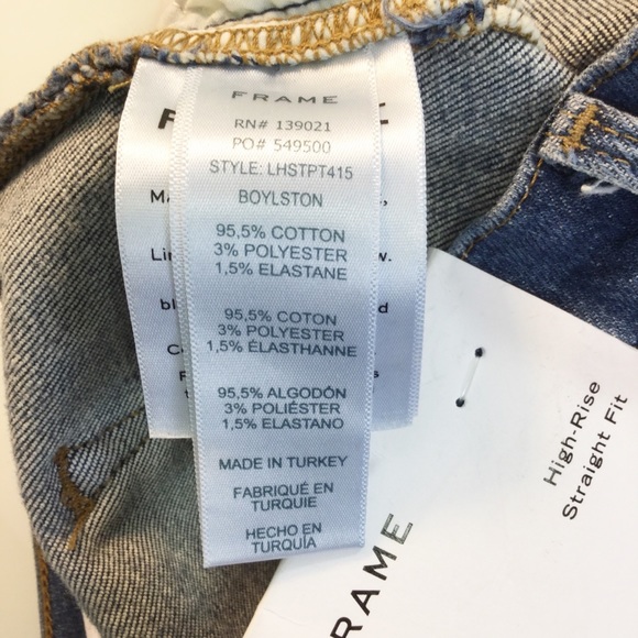 NWT FRAME Le High Pintucked Straight Jeans - Picture 6 of 6